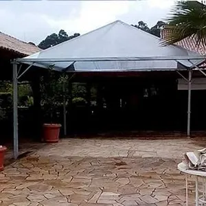 Aluguel de tenda sanfonada com balcão